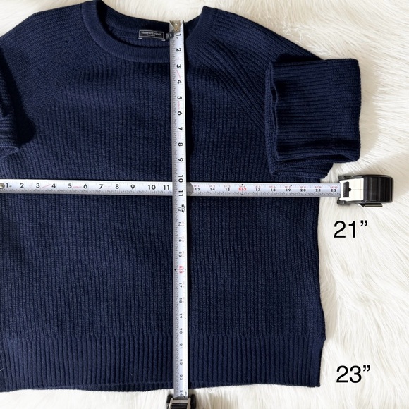 SOLD-Vineyard Vines 100% Cashmere Navy Blue Long Sleeve Lightweight Sweater Top - Picture 10 of 10